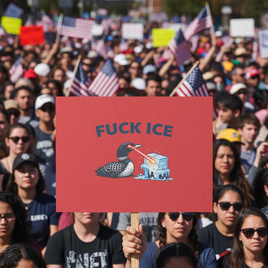 Minnesota Anti ICE Immigration Protest Ladies Protest Sign Fuck Ice