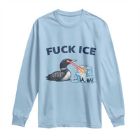 Minnesota Anti ICE Immigration Protest Ladies Long Sleeve Shirt Fuck Ice