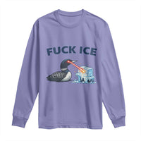 Minnesota Anti ICE Immigration Protest Ladies Long Sleeve Shirt Fuck Ice