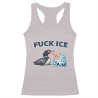 Minnesota Anti ICE Immigration Protest Ladies Racerback Tank Top Fuck Ice