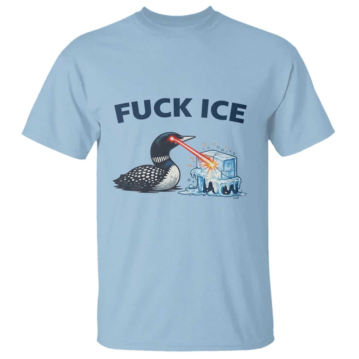 Minnesota Anti ICE Immigration Protest Ladies T Shirt Fuck Ice