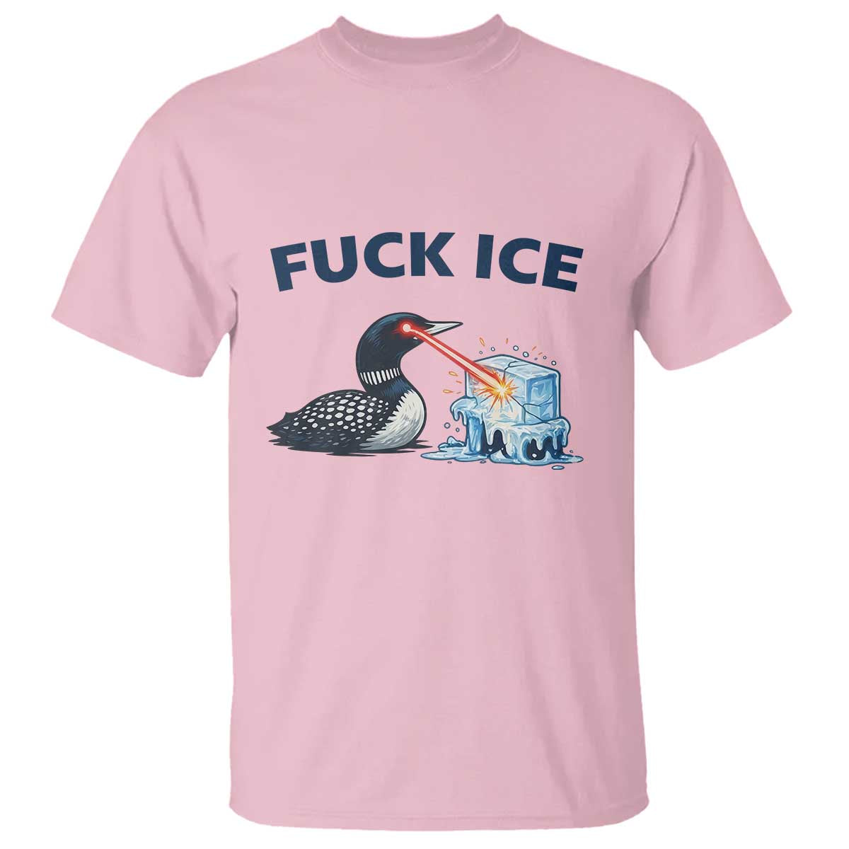 Minnesota Anti ICE Immigration Protest Ladies T Shirt Fuck Ice