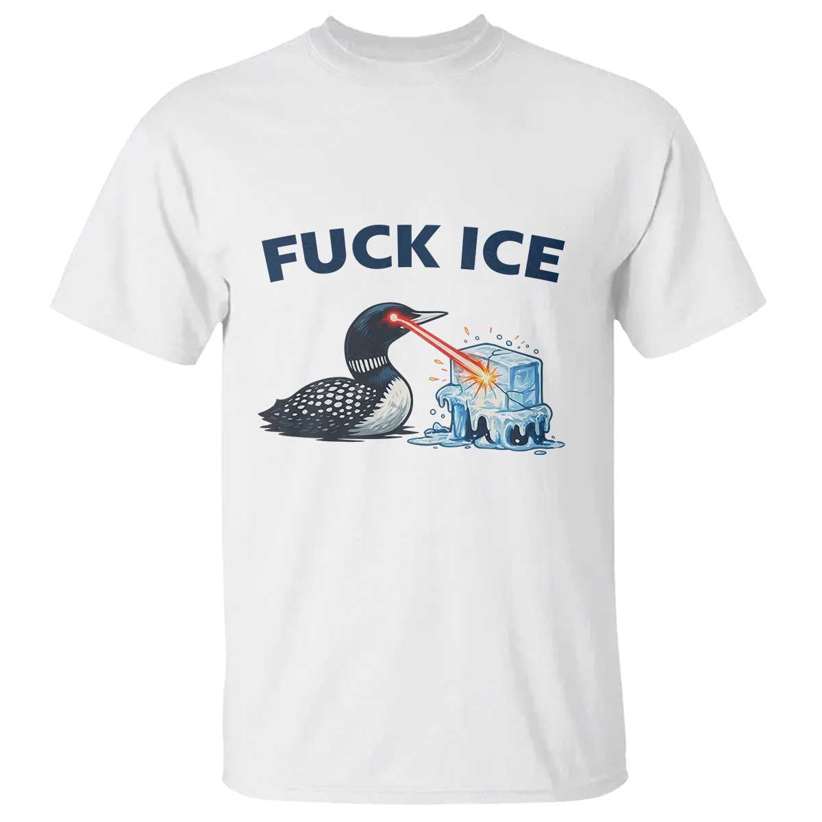 Minnesota Anti ICE Immigration Protest Ladies T Shirt Fuck Ice