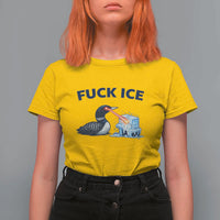 Minnesota Anti ICE Immigration Protest Ladies T Shirt For Women Fuck Ice