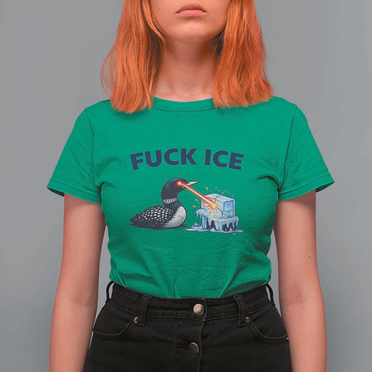 Minnesota Anti ICE Immigration Protest Ladies T Shirt For Women Fuck Ice