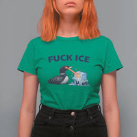 Minnesota Anti ICE Immigration Protest Ladies T Shirt For Women Fuck Ice