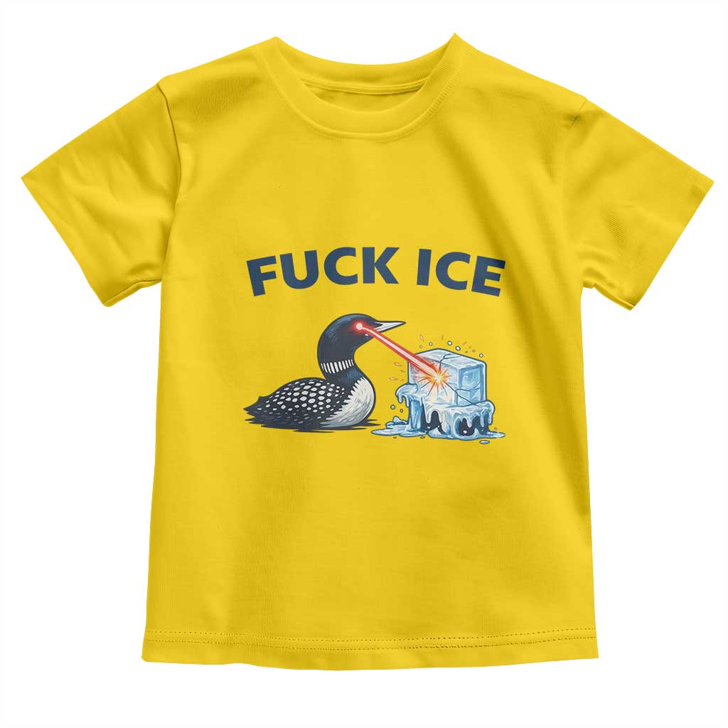 Minnesota Anti ICE Immigration Protest Ladies Toddler T Shirt Fuck Ice
