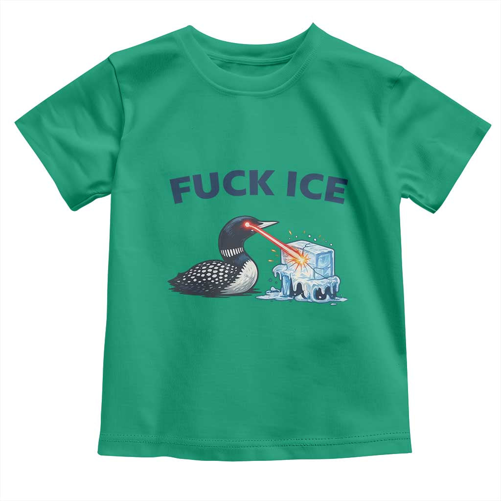 Minnesota Anti ICE Immigration Protest Ladies Toddler T Shirt Fuck Ice