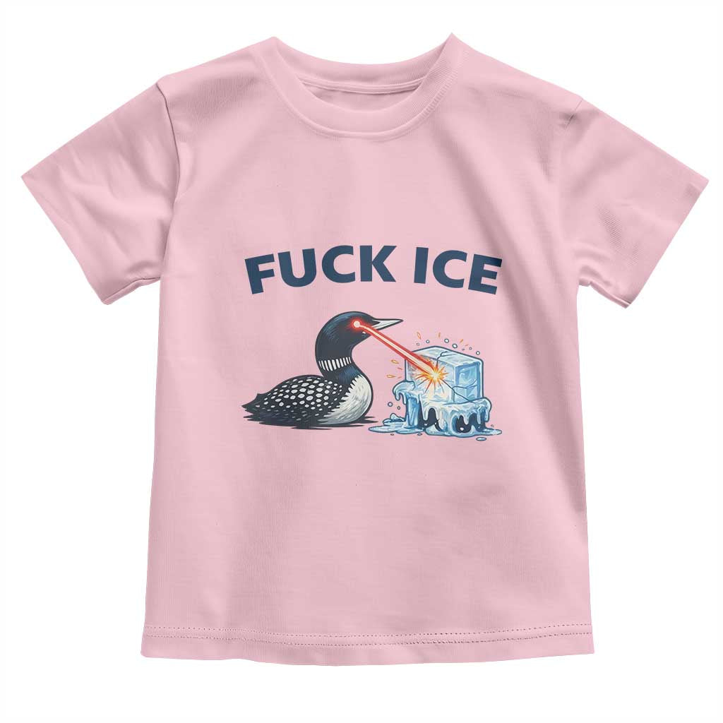 Minnesota Anti ICE Immigration Protest Ladies Toddler T Shirt Fuck Ice