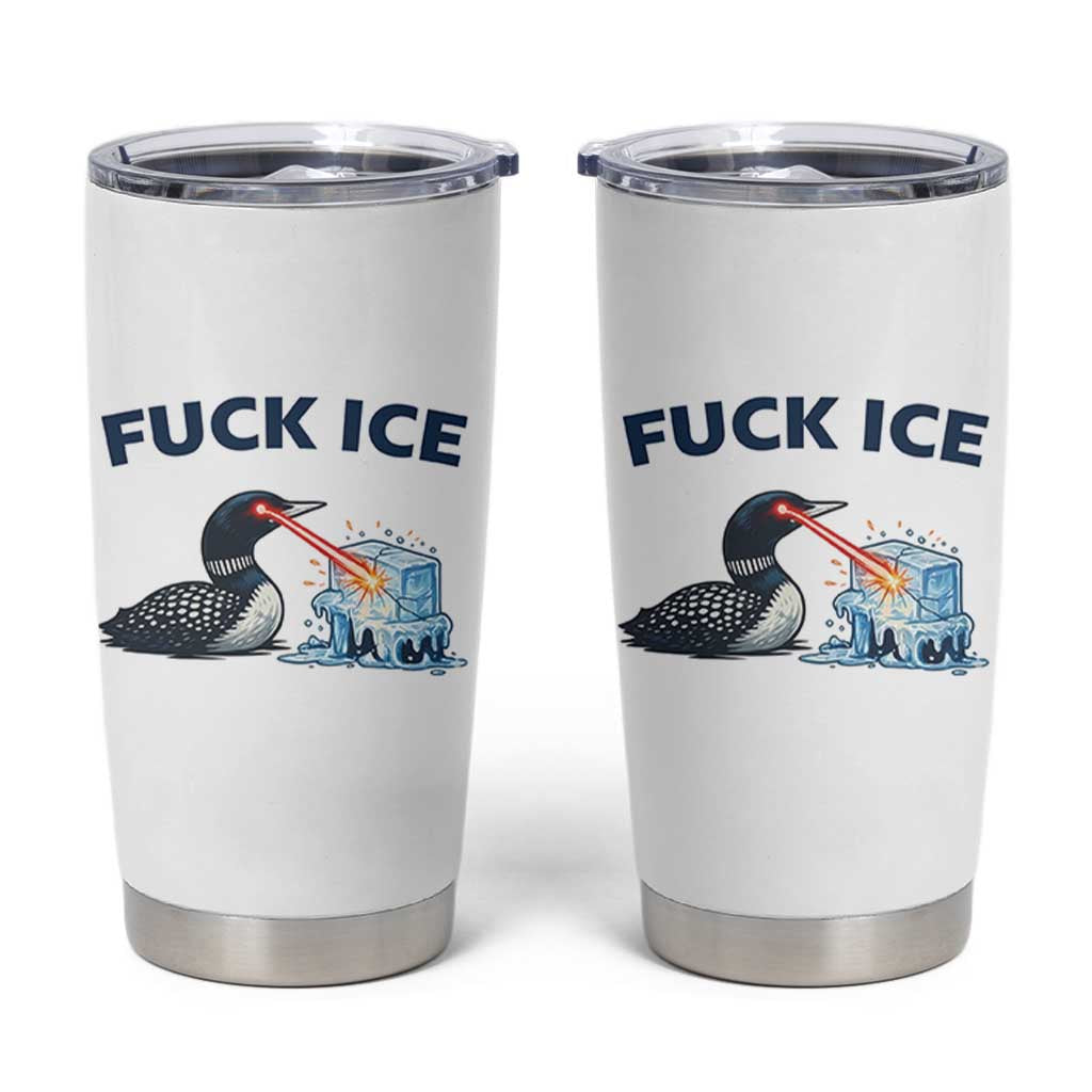 Minnesota Anti ICE Immigration Protest Ladies Tumbler Cup Fuck Ice