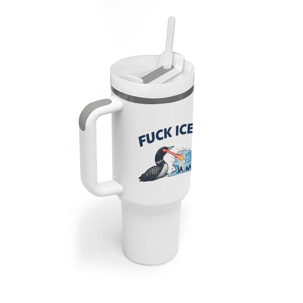 Minnesota Anti ICE Immigration Protest Ladies Tumbler With Handle Fuck Ice