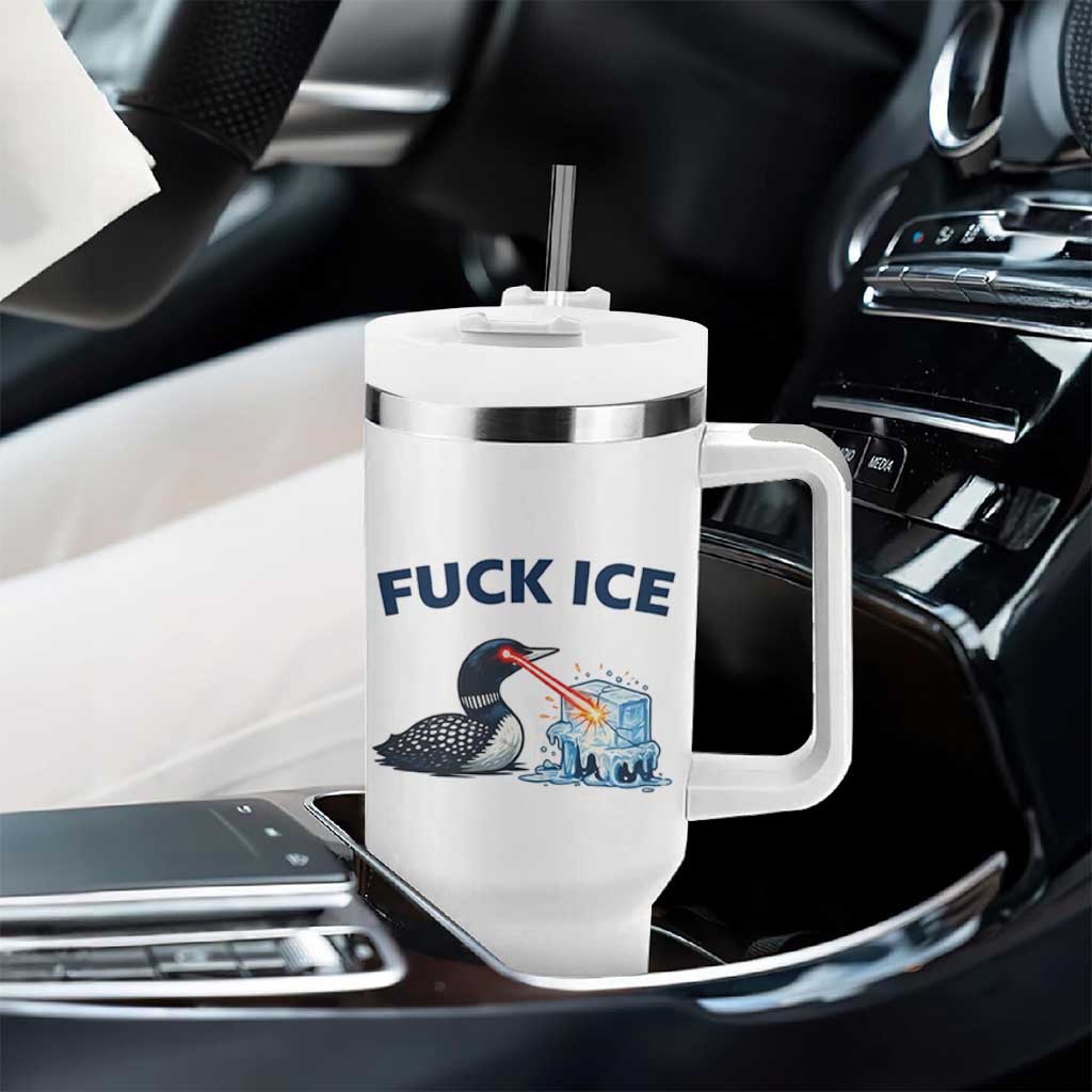 Minnesota Anti ICE Immigration Protest Ladies Tumbler With Handle Fuck Ice