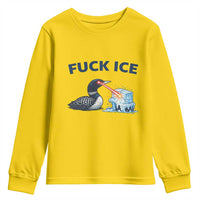 Minnesota Anti ICE Immigration Protest Ladies Youth Sweatshirt Fuck Ice