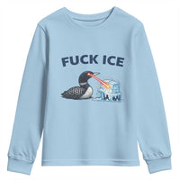Minnesota Anti ICE Immigration Protest Ladies Youth Sweatshirt Fuck Ice