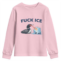 Minnesota Anti ICE Immigration Protest Ladies Youth Sweatshirt Fuck Ice