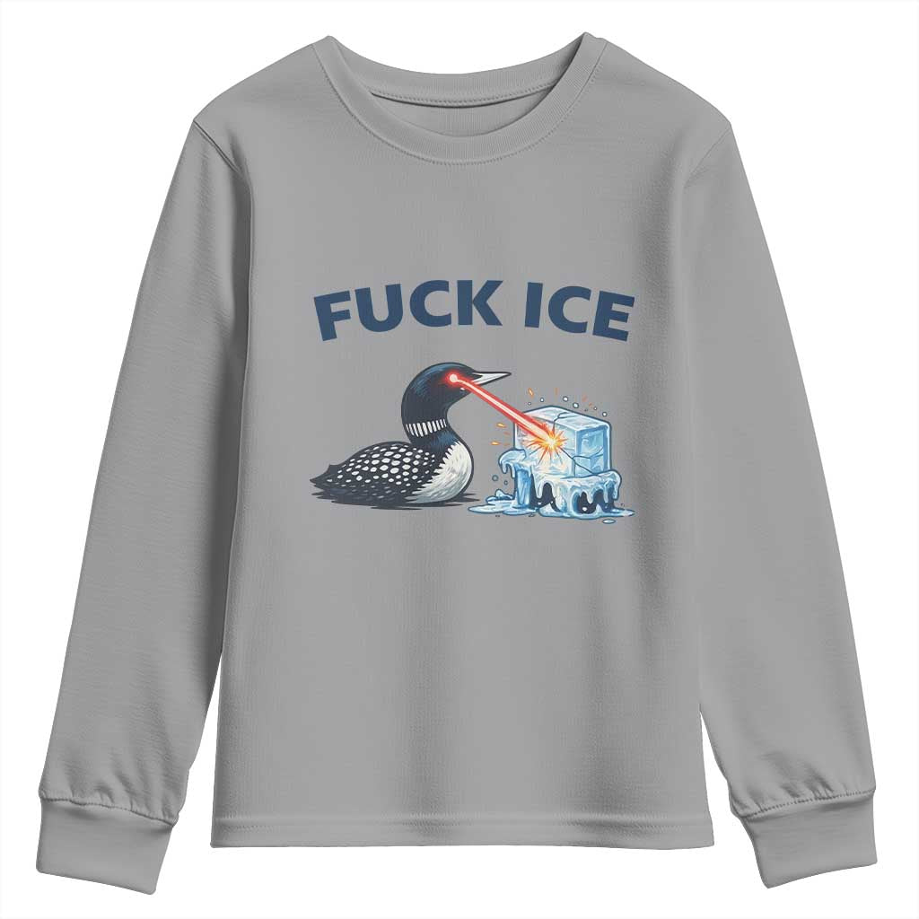 Minnesota Anti ICE Immigration Protest Ladies Youth Sweatshirt Fuck Ice