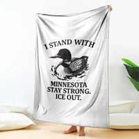 I Stand With Minnesota Throw Blanket Minnesota Anti ICE Immigration Protest