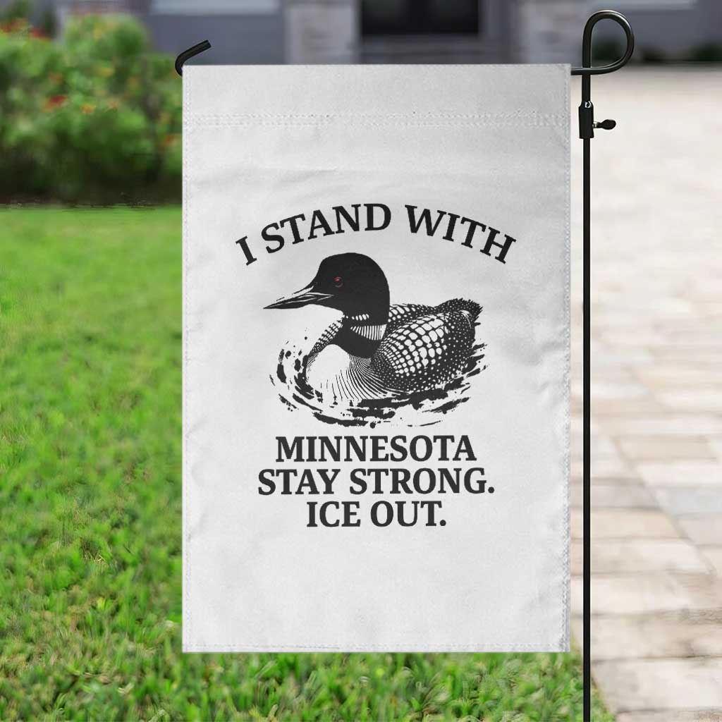 I Stand With Minnesota Garden Flag Minnesota Anti ICE Immigration Protest