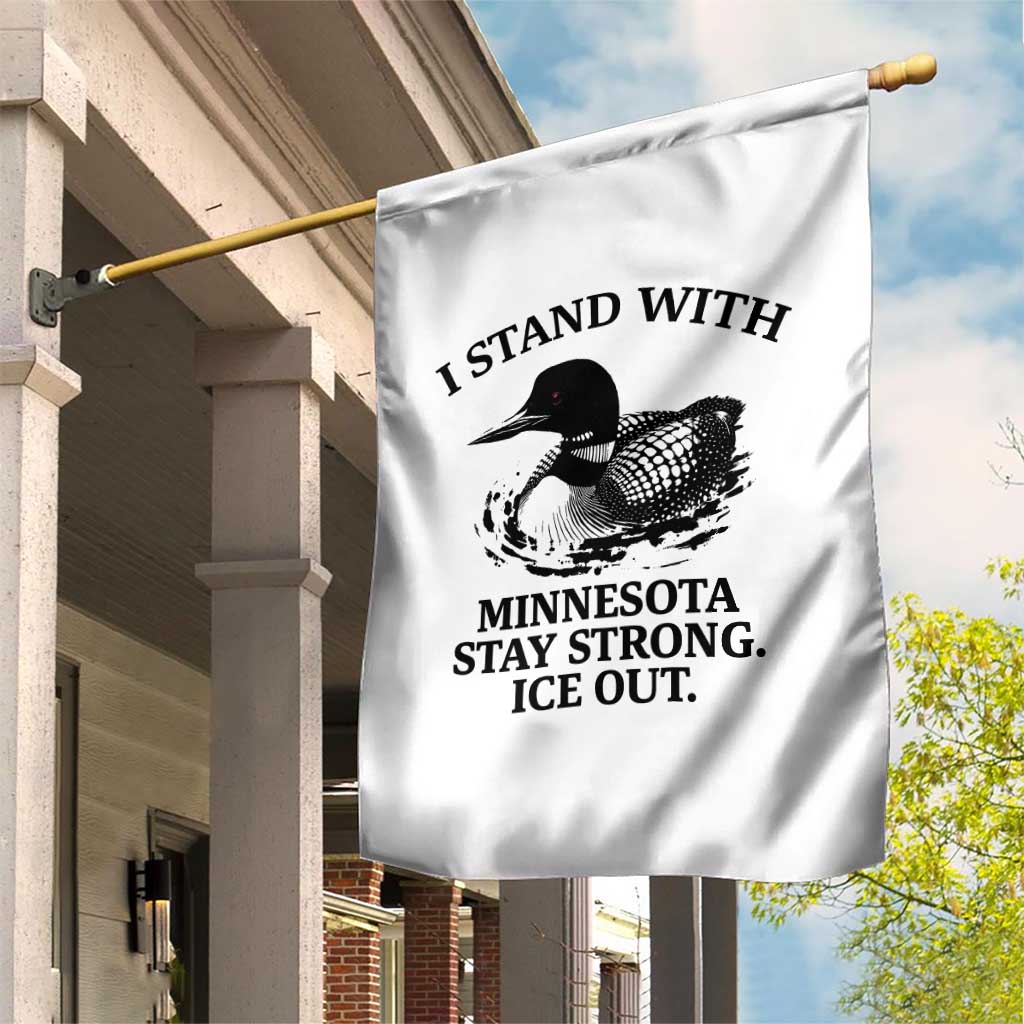 I Stand With Minnesota Garden Flag Minnesota Anti ICE Immigration Protest
