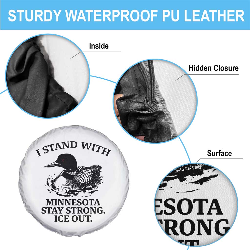 I Stand With Minnesota Spare Tire Cover Minnesota Anti ICE Immigration Protest