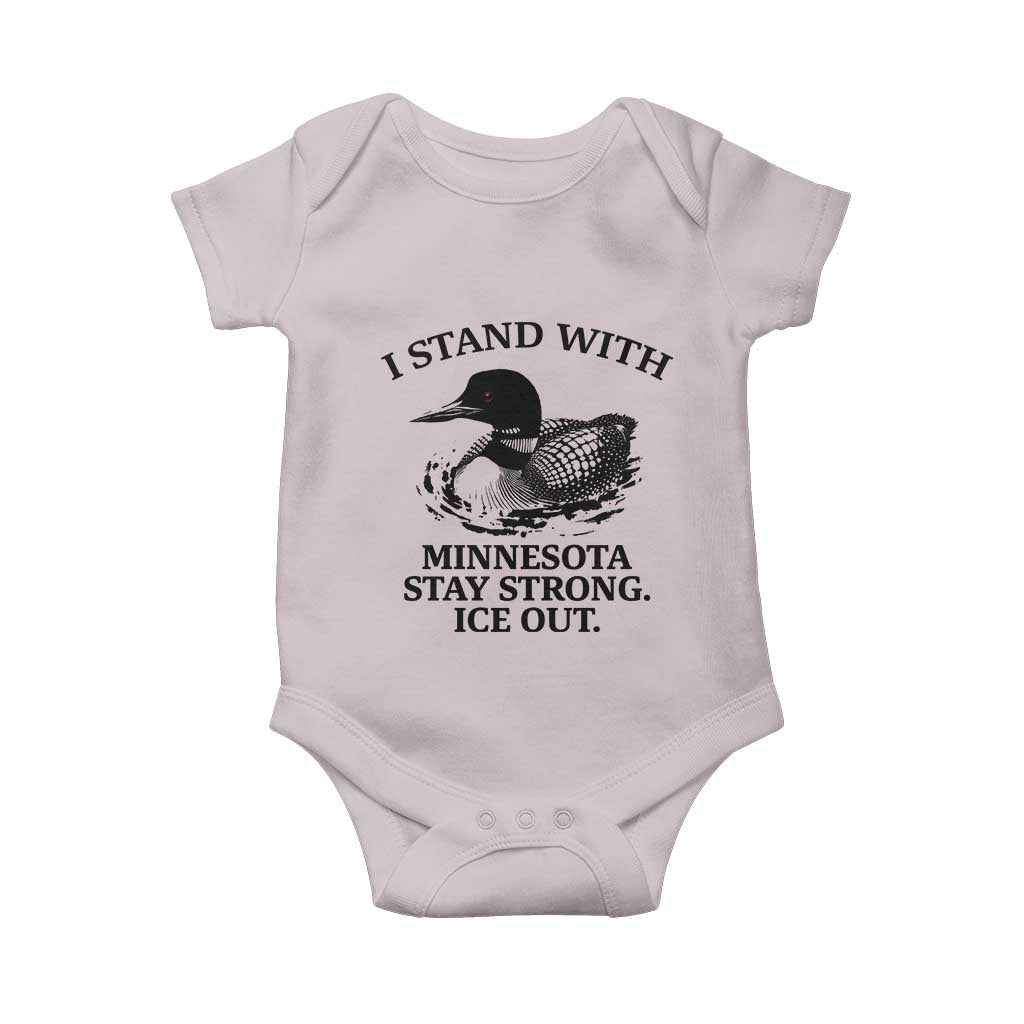 I Stand With Minnesota Baby Onesie Minnesota Anti ICE Immigration Protest