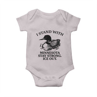 I Stand With Minnesota Baby Onesie Minnesota Anti ICE Immigration Protest