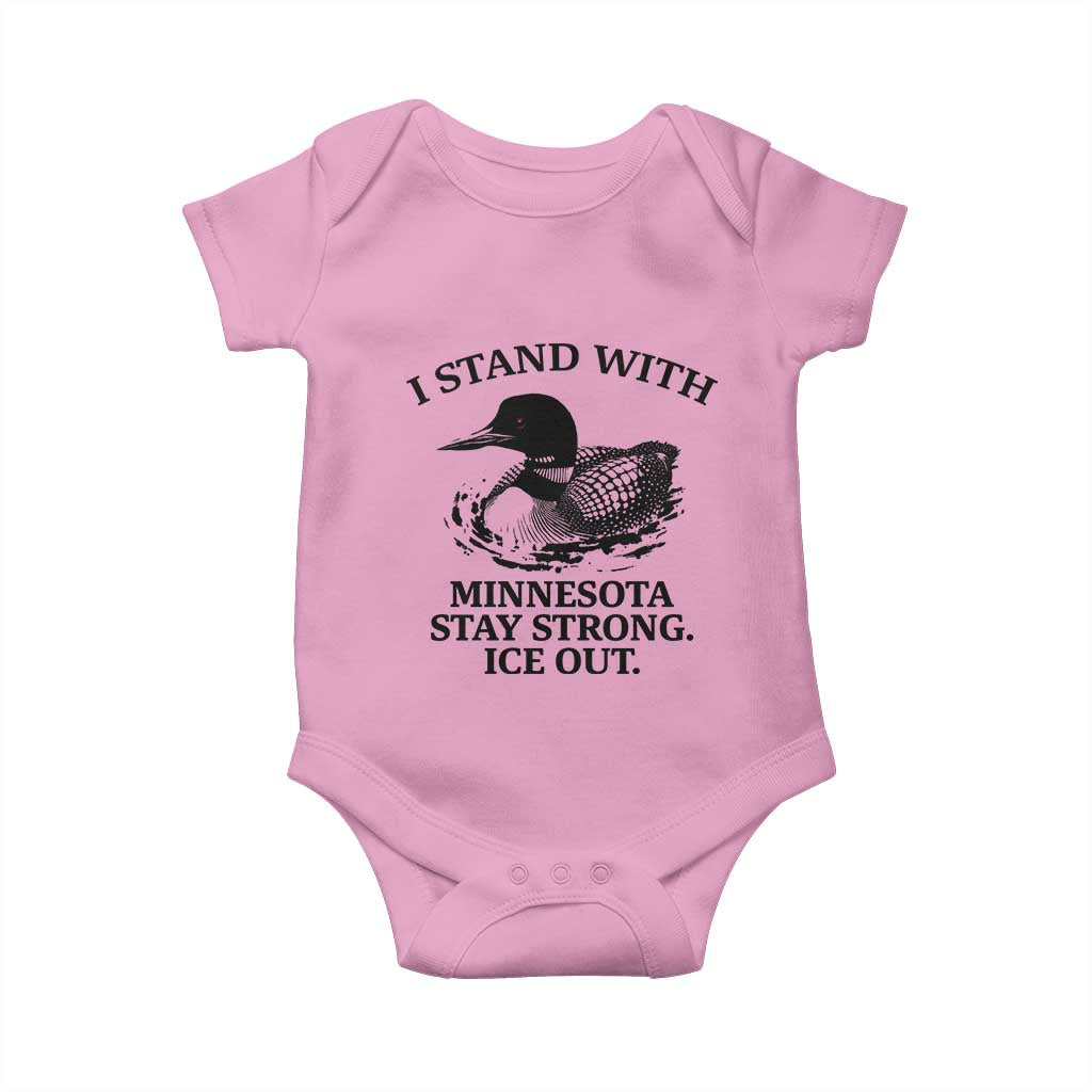 I Stand With Minnesota Baby Onesie Minnesota Anti ICE Immigration Protest