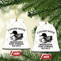 I Stand With Minnesota Ceramic Ornament Minnesota Anti ICE Immigration Protest