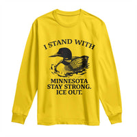 I Stand With Minnesota Long Sleeve Shirt Minnesota Anti ICE Immigration Protest