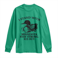 I Stand With Minnesota Long Sleeve Shirt Minnesota Anti ICE Immigration Protest