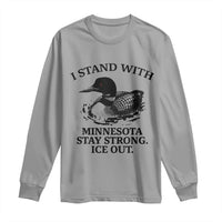 I Stand With Minnesota Long Sleeve Shirt Minnesota Anti ICE Immigration Protest
