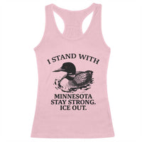 I Stand With Minnesota Racerback Tank Top Minnesota Anti ICE Immigration Protest