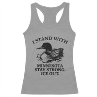 I Stand With Minnesota Racerback Tank Top Minnesota Anti ICE Immigration Protest