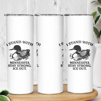 I Stand With Minnesota Skinny Tumbler Minnesota Anti ICE Immigration Protest