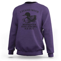 I Stand With Minnesota Sweatshirt Minnesota Anti ICE Immigration Protest