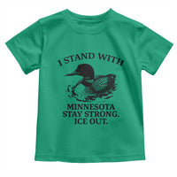 I Stand With Minnesota Toddler T Shirt Minnesota Anti ICE Immigration Protest
