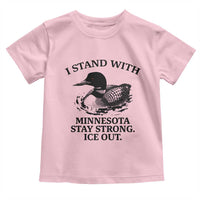 I Stand With Minnesota Toddler T Shirt Minnesota Anti ICE Immigration Protest