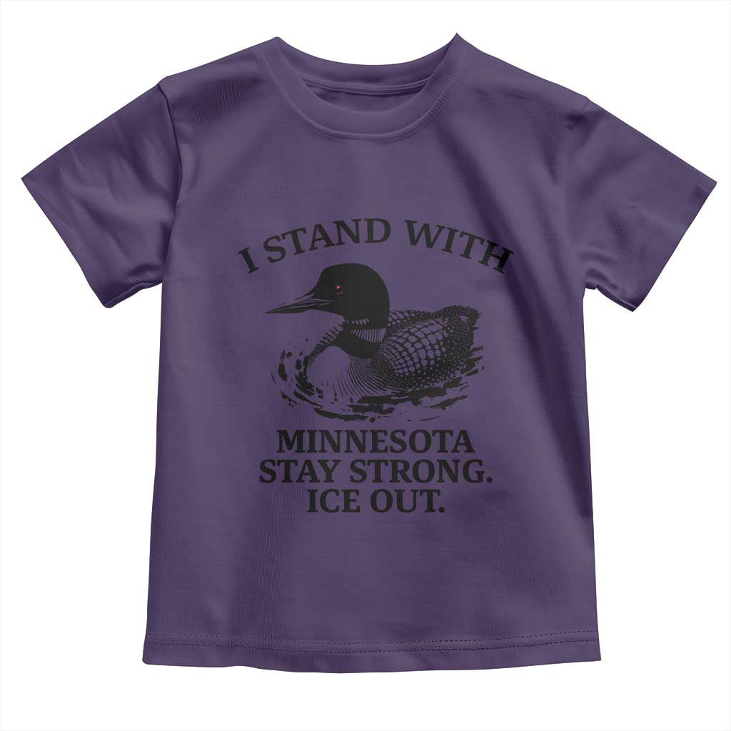 I Stand With Minnesota Toddler T Shirt Minnesota Anti ICE Immigration Protest