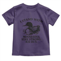 I Stand With Minnesota Toddler T Shirt Minnesota Anti ICE Immigration Protest