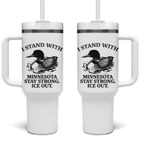 I Stand With Minnesota Tumbler With Handle Minnesota Anti ICE Immigration Protest