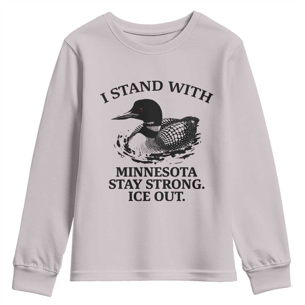 I Stand With Minnesota Youth Sweatshirt Minnesota Anti ICE Immigration Protest