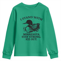 I Stand With Minnesota Youth Sweatshirt Minnesota Anti ICE Immigration Protest