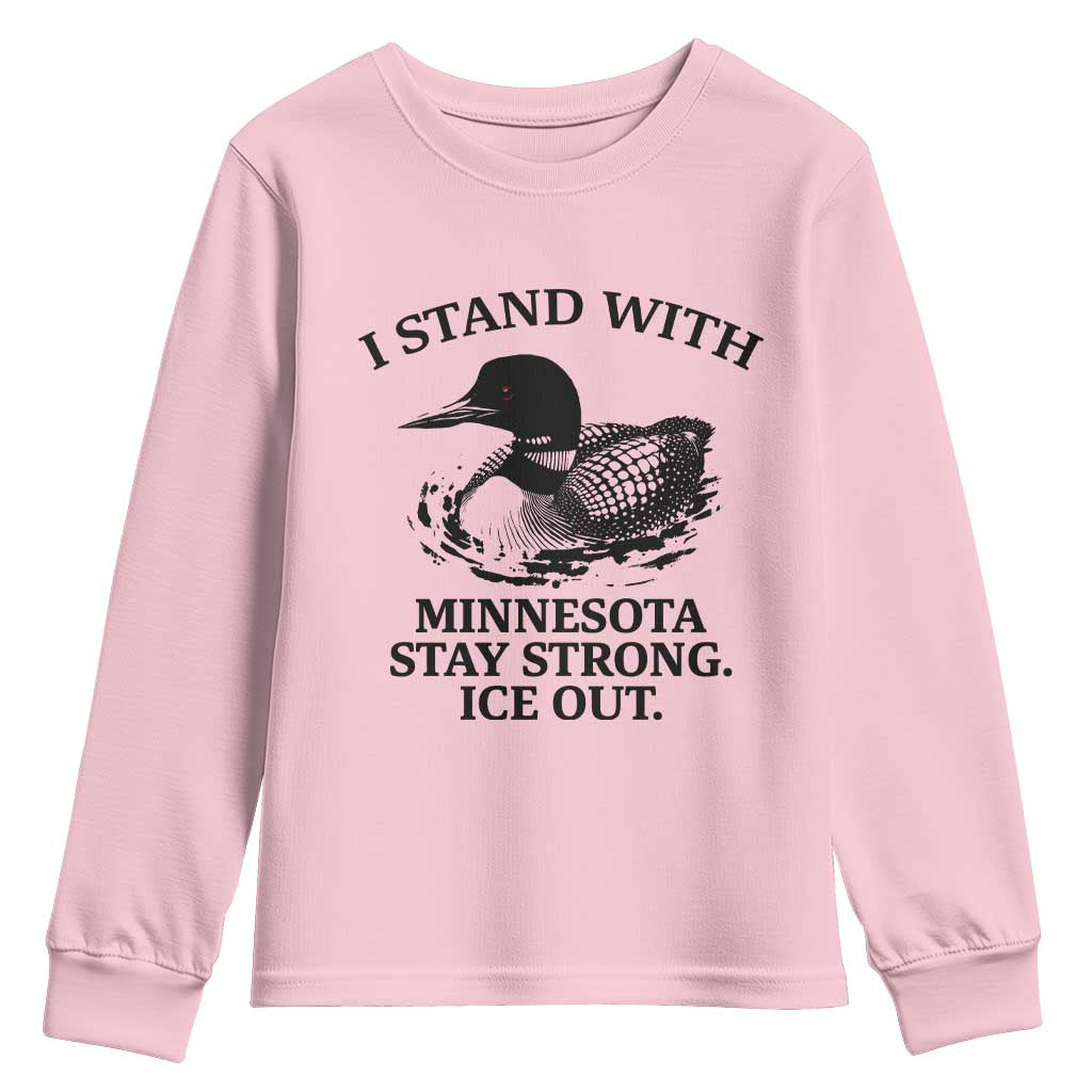 I Stand With Minnesota Youth Sweatshirt Minnesota Anti ICE Immigration Protest