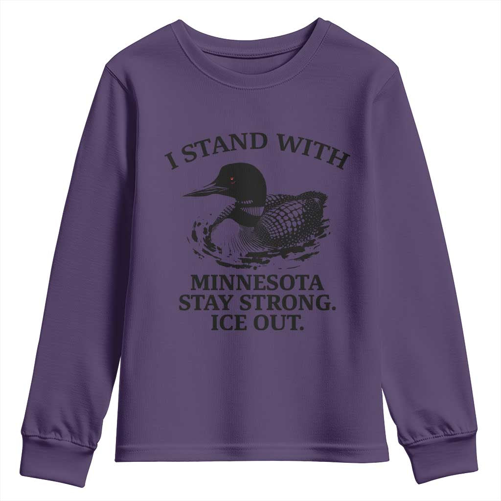I Stand With Minnesota Youth Sweatshirt Minnesota Anti ICE Immigration Protest