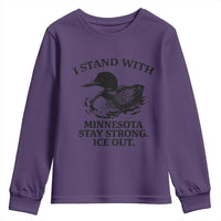 I Stand With Minnesota Youth Sweatshirt Minnesota Anti ICE Immigration Protest