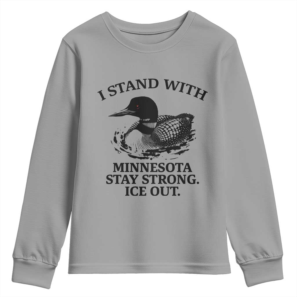 I Stand With Minnesota Youth Sweatshirt Minnesota Anti ICE Immigration Protest