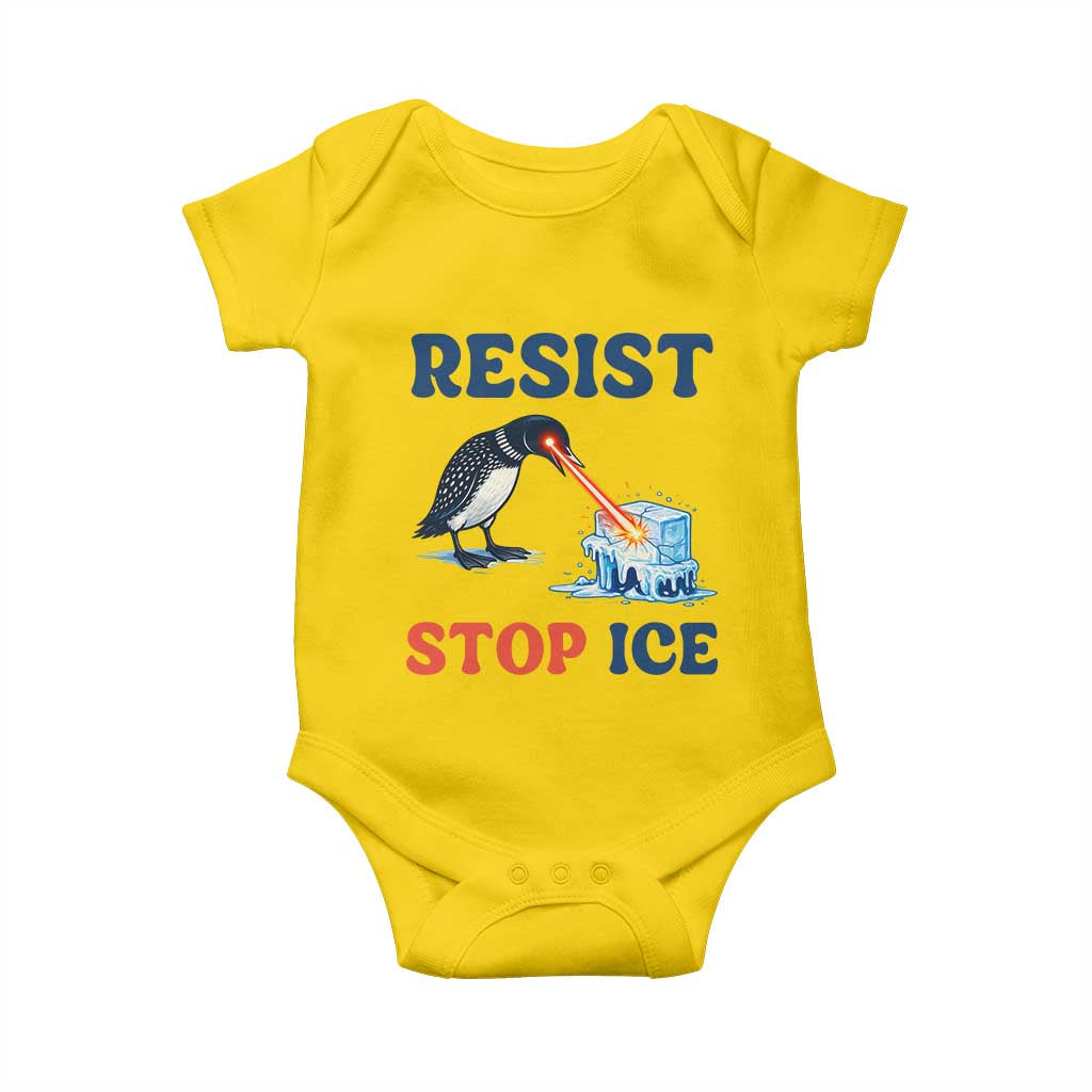 Stop ICE Baby Onesie Minnesota Resist Anti ICE Immigration Protest
