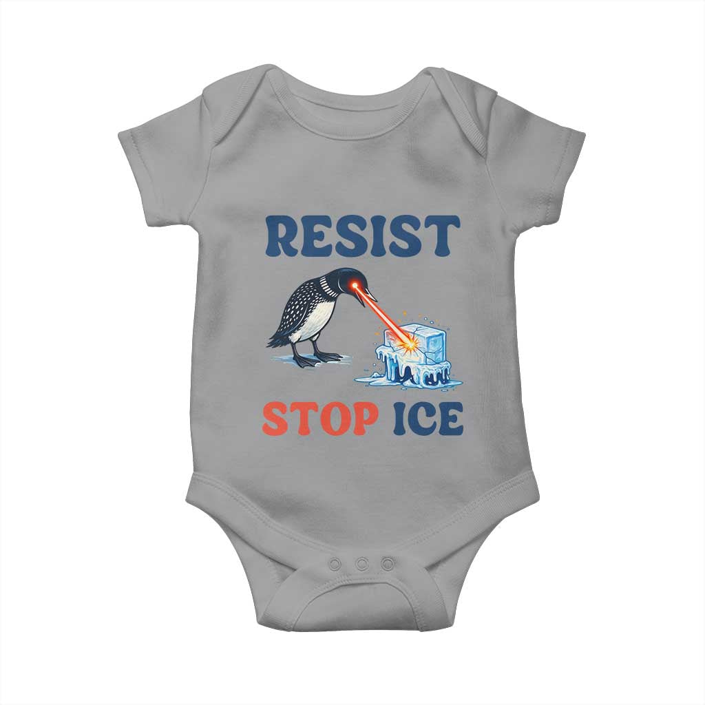 Stop ICE Baby Onesie Minnesota Resist Anti ICE Immigration Protest