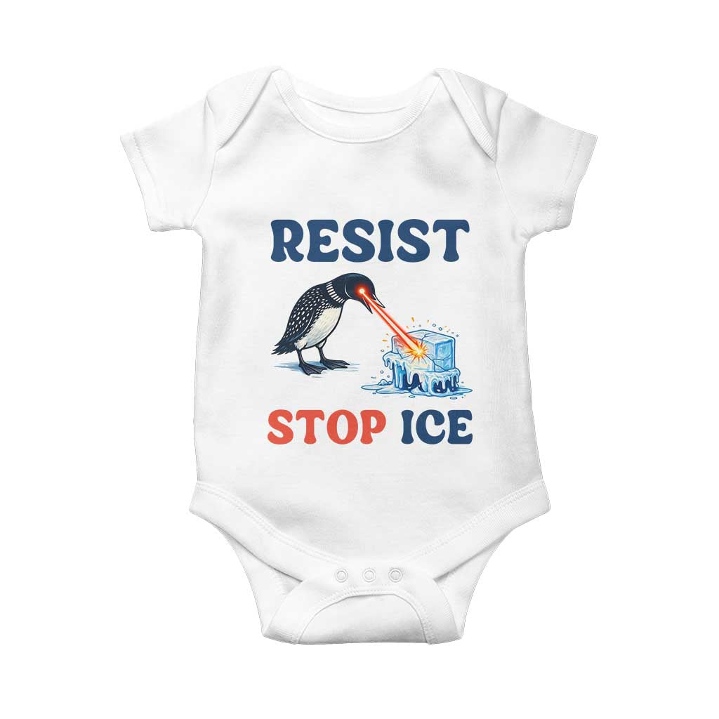 Stop ICE Baby Onesie Minnesota Resist Anti ICE Immigration Protest