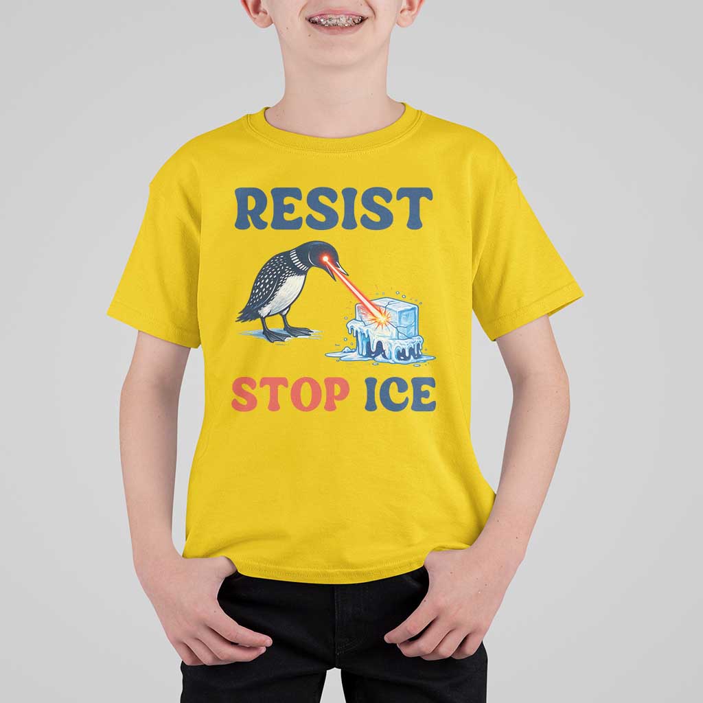 Stop ICE T Shirt For Kid Minnesota Resist Anti ICE Immigration Protest